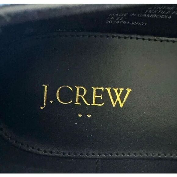 J Crew Black Tweed Ballet Classy  Flats Round Toe Bow Women’s Shoes Sz 8.5 - Picture 11 of 13